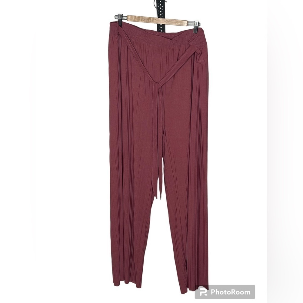 Rouge Dusty RoseWide Leg Pants Sz 4X